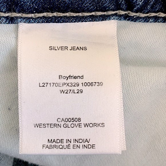 Silver Distressed Boyfriend Jean - Picture 15 of 16